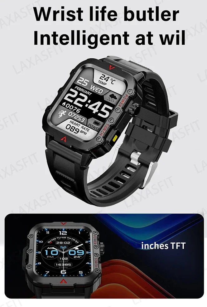 2024 LED Men’s Bluetooth Smartwatch