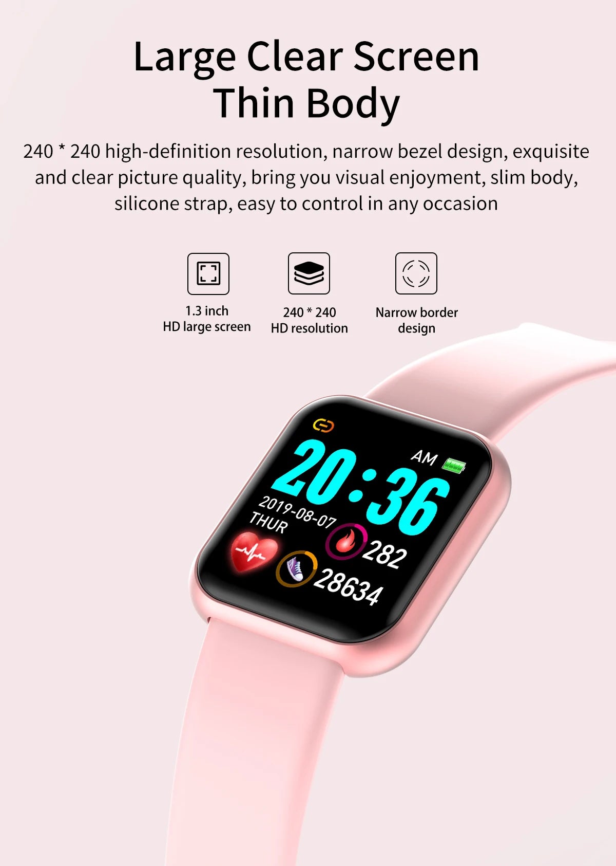 Y68 Multifunctional Bluetooth Smartwatch