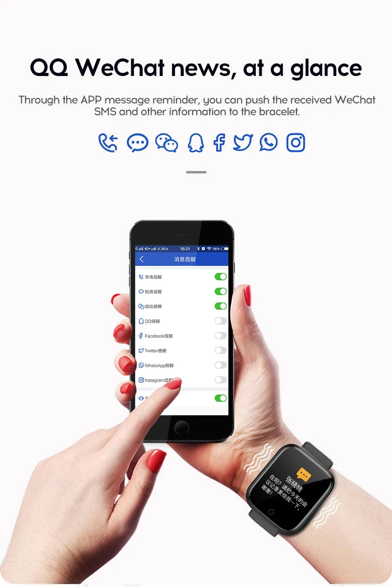 Y68 Multifunctional Bluetooth Smartwatch