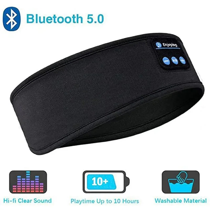 Bluetooth Headband Headphones with Sleep Eye Mask