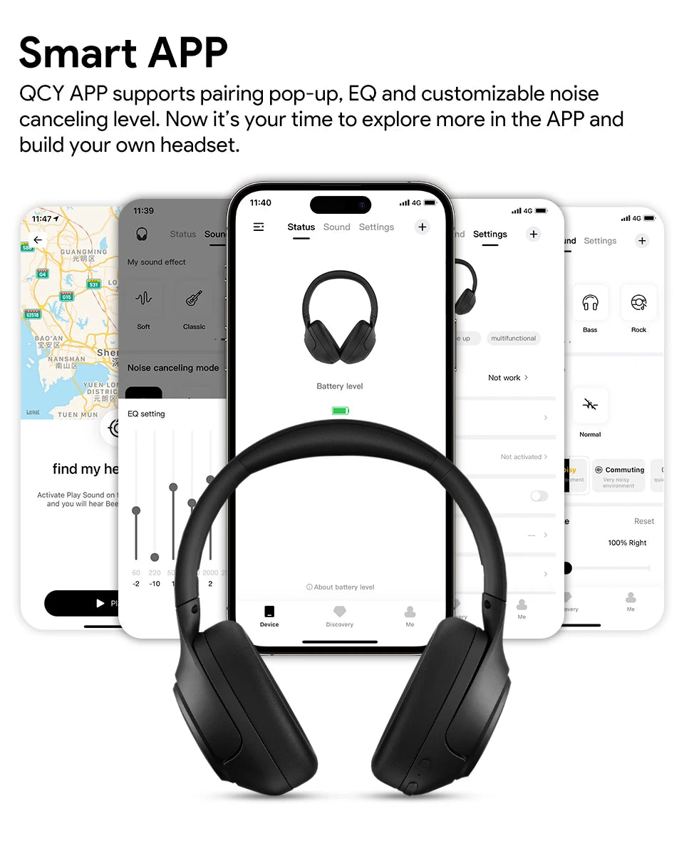 QCY H3 ANC Bluetooth 5.4 Wireless Headphones