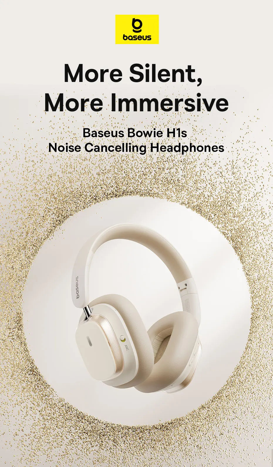 Baseus Bowie H1s Wireless Noise-Canceling Headphones