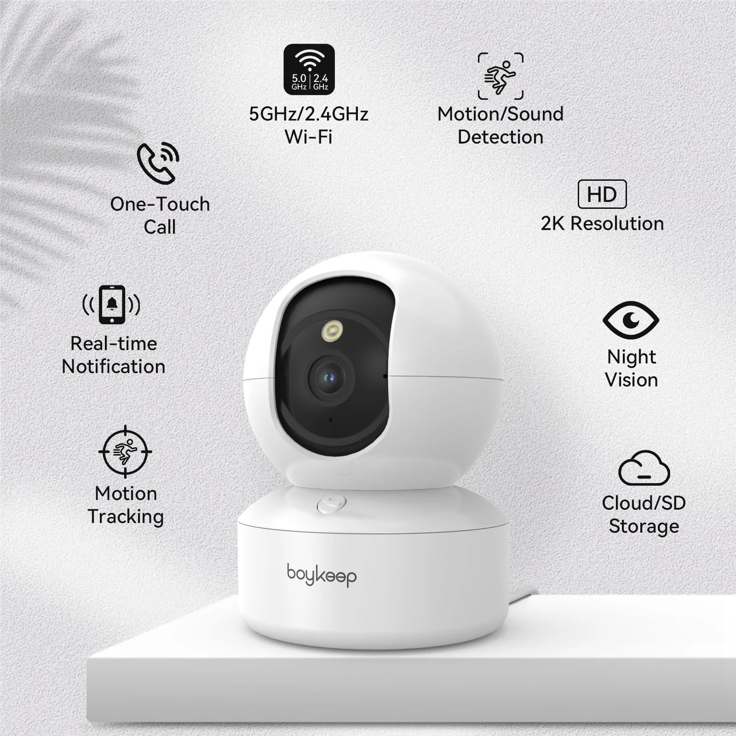 BoyKeep 3MP Smart WiFi Baby Monitor Camera