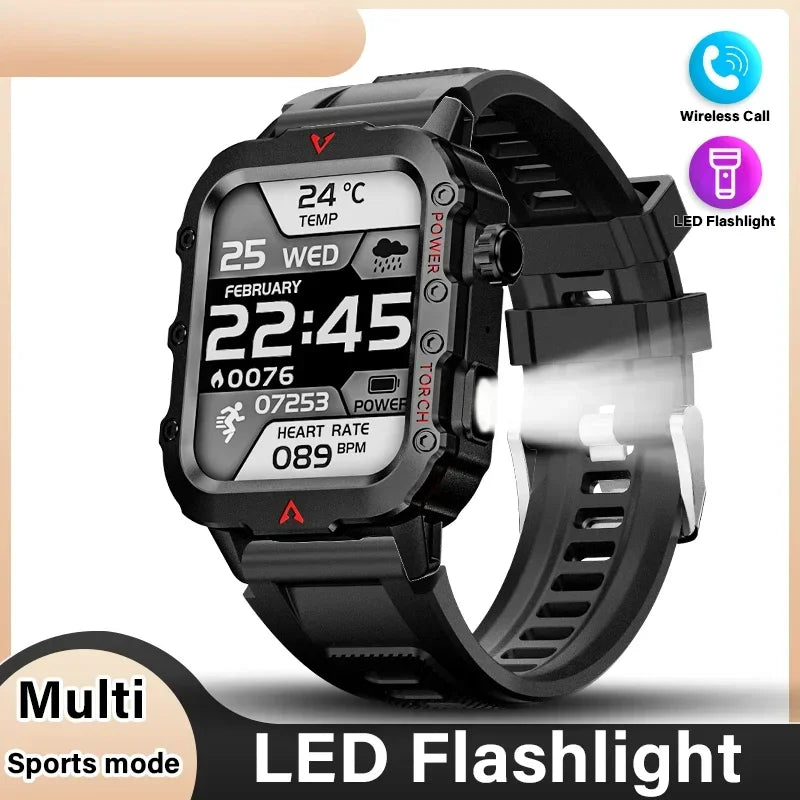 2024 LED Men’s Bluetooth Smartwatch
