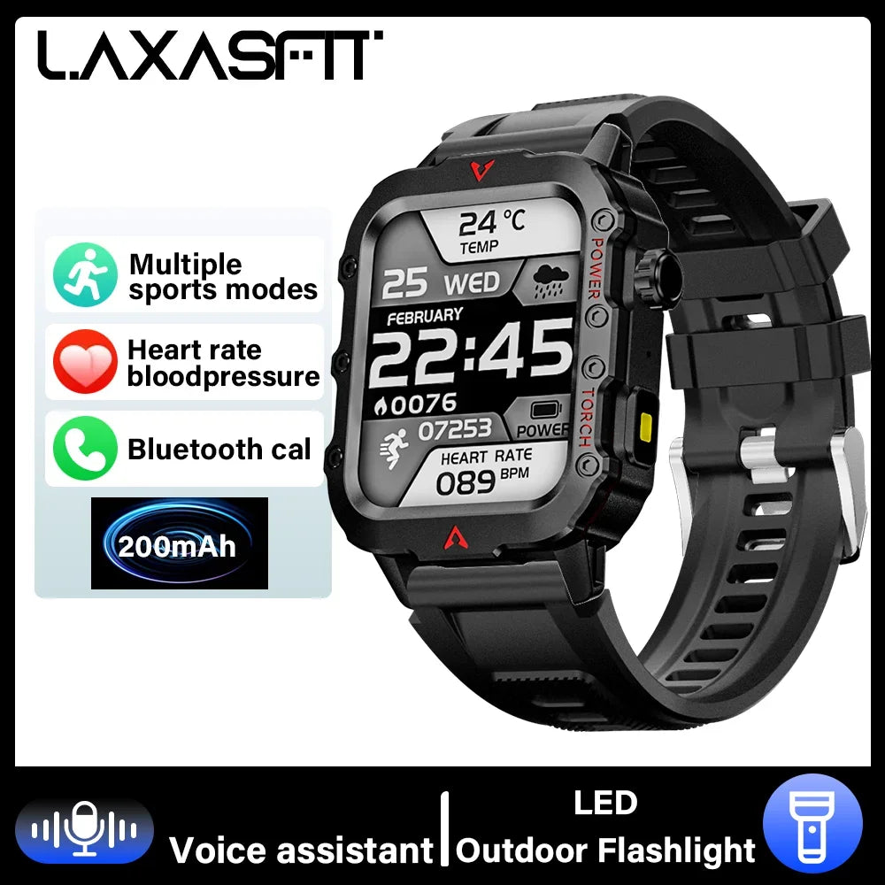 2024 LED Men’s Bluetooth Smartwatch