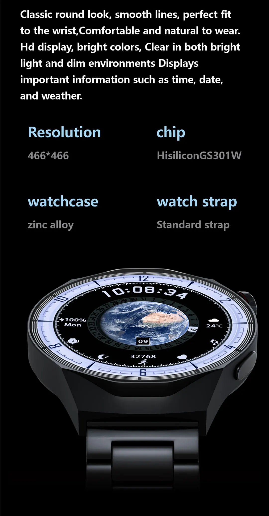 HT30 HarmonyOS AMOLED Smartwatch