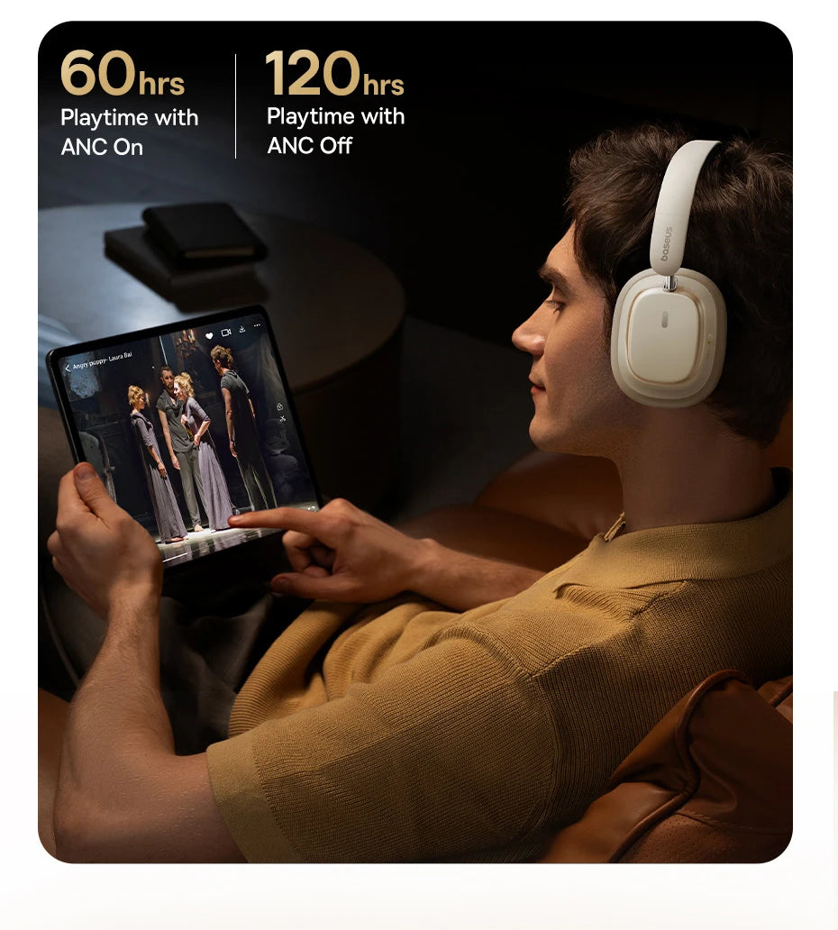 Baseus Bowie H1s Wireless Noise-Canceling Headphones