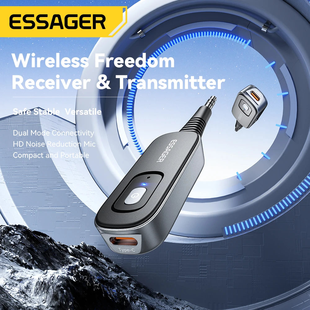 Essager 2-in-1 Bluetooth 5.1 Audio Adapter