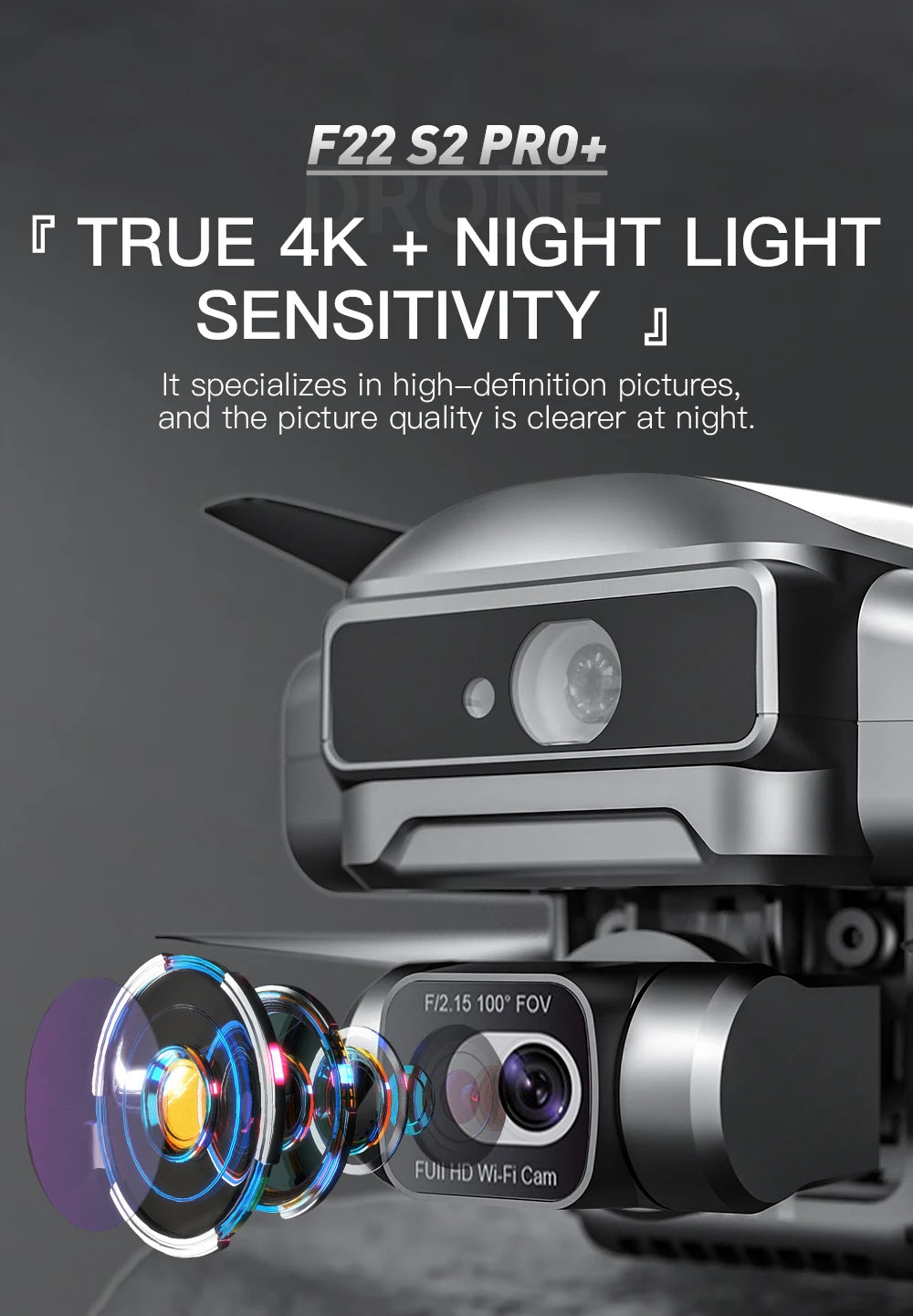 F22 S2 XR PRO+ 4K GPS Drone