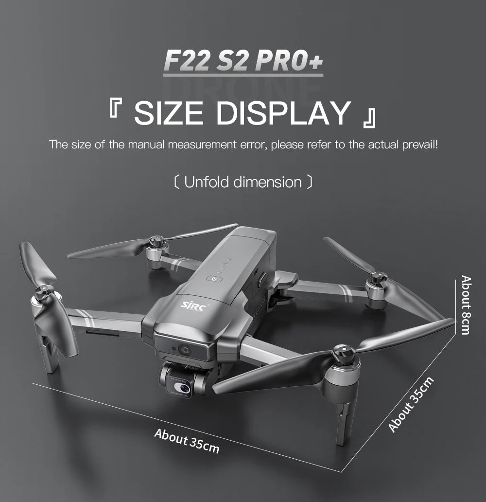 F22 S2 XR PRO+ 4K GPS Drone