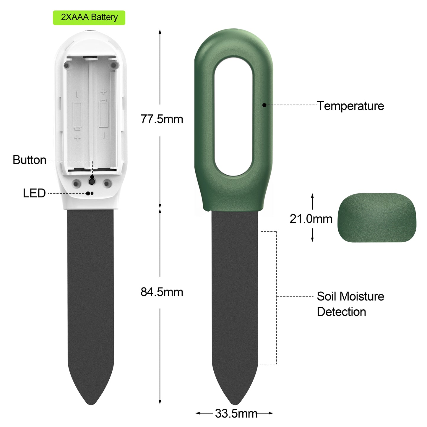 Haozee Tuya Zigbee Soil Moisture & Temp Sensor