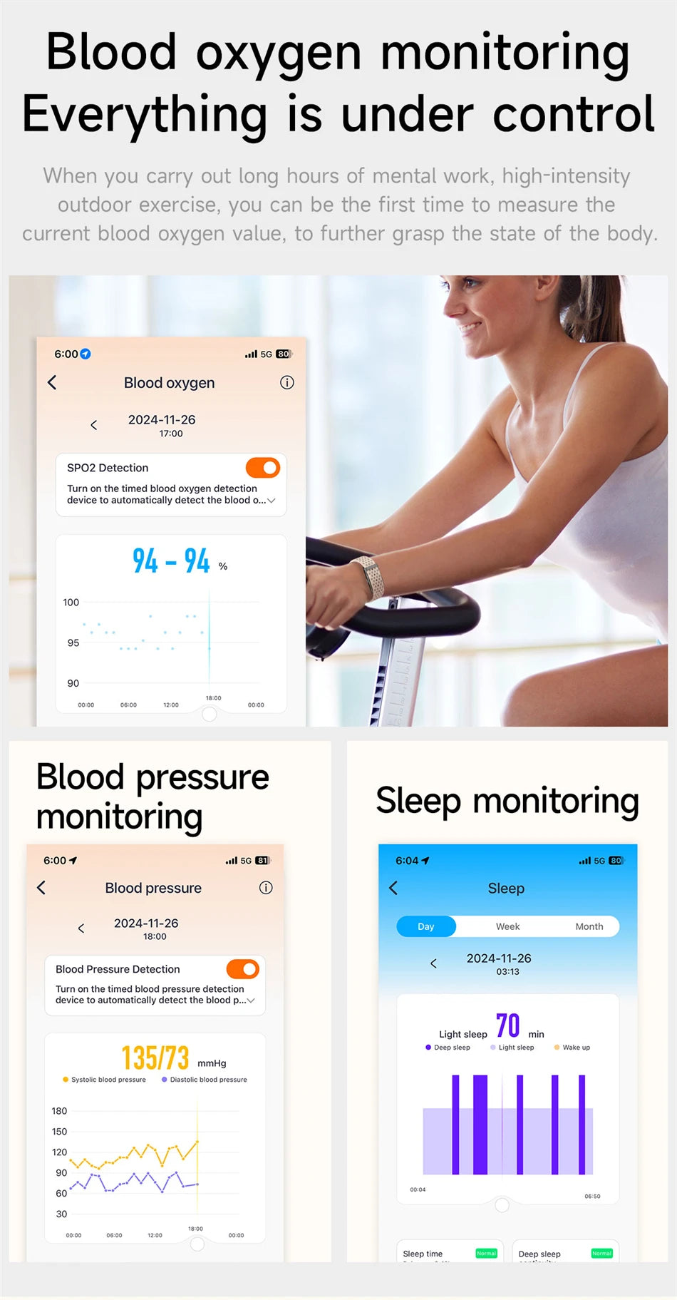 Sport Fitness Tracker Smart Bracelet