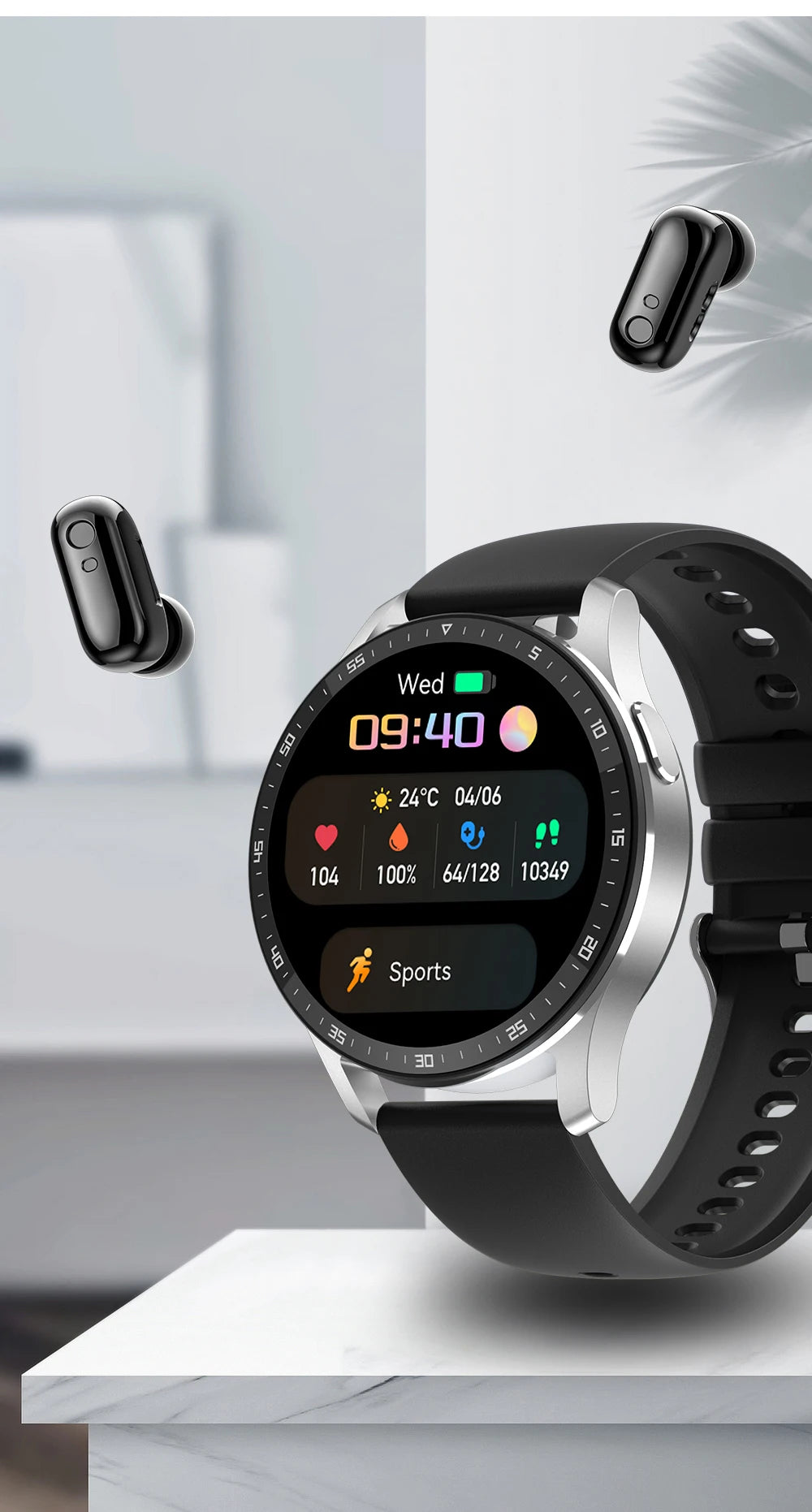 X7 2-in-1 Smartwatch with Earbuds