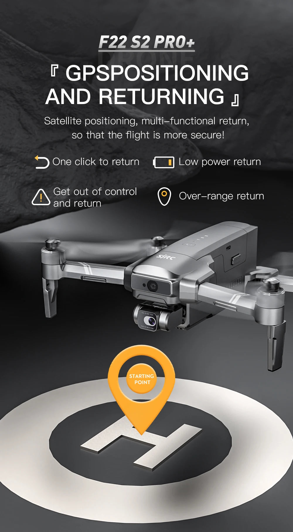 F22 S2 XR PRO+ 4K GPS Drone