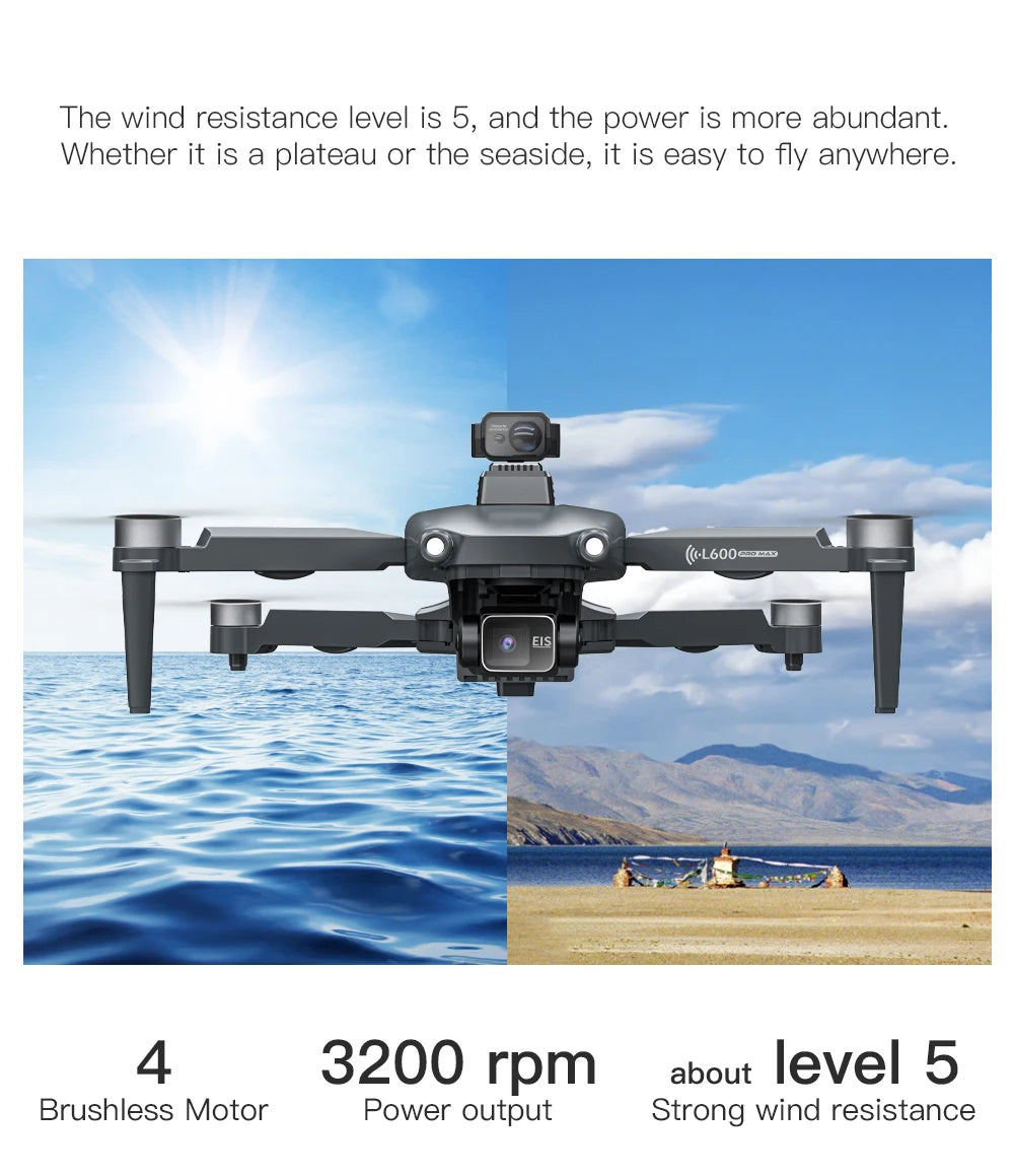 L600 PRO MAX 2025 GPS 4K Dual-Camera Drone