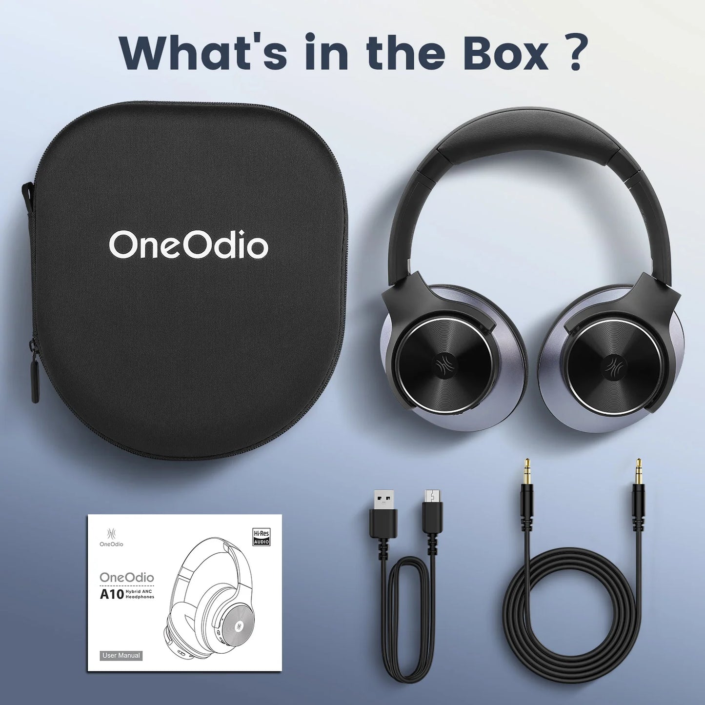 OneOdio A10 ANC Bluetooth 5.4 Headphones