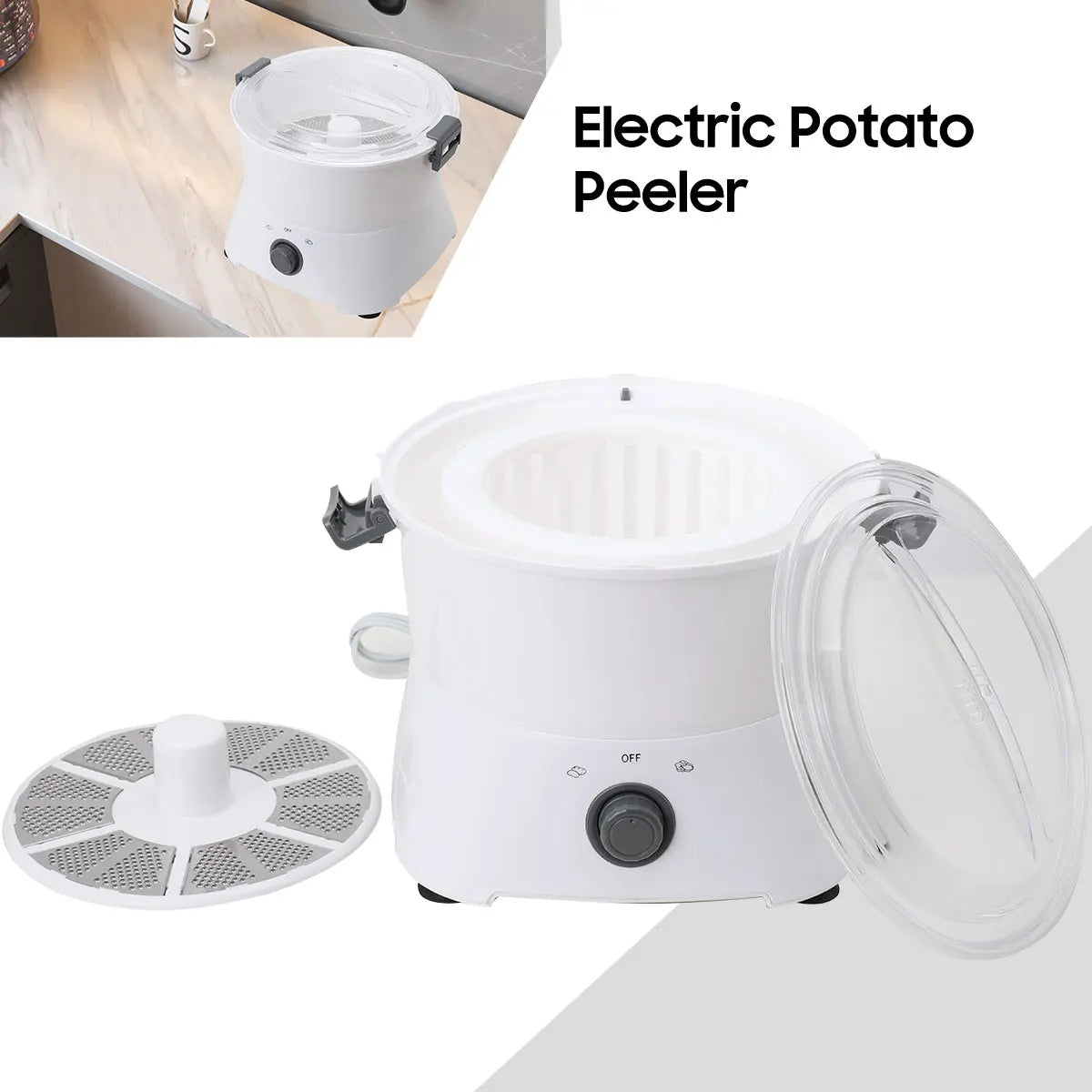 Automatic Electric Potato Peeler 110V