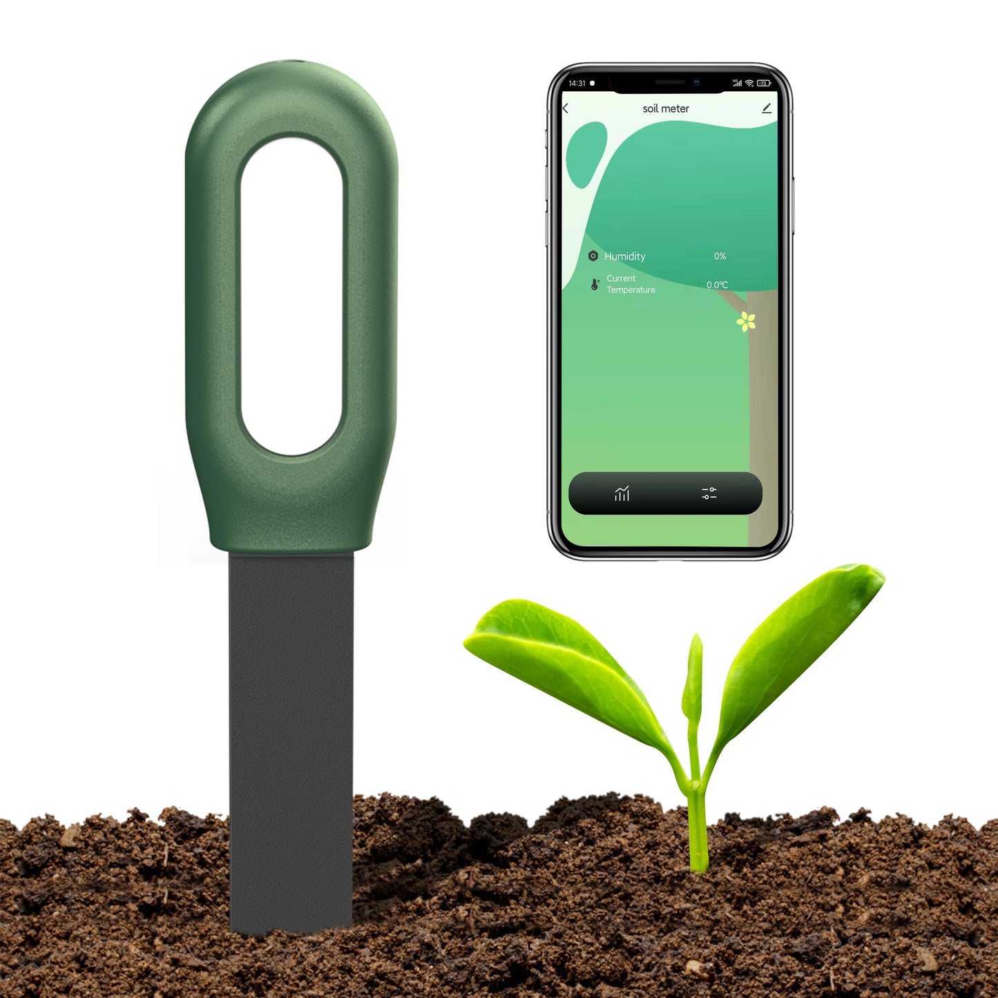 Haozee Tuya Zigbee Soil Moisture & Temp Sensor