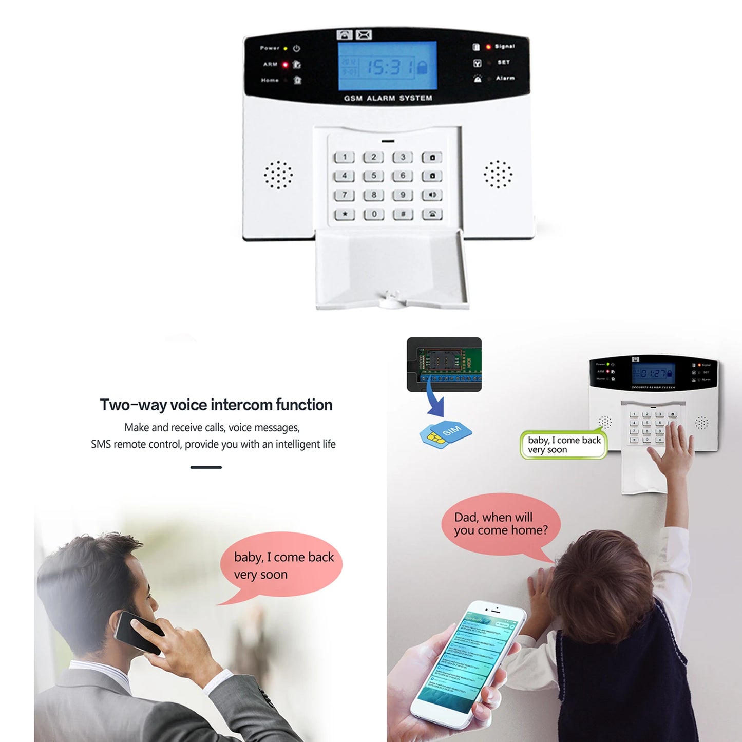 Tuya WiFi GSM Smart Alarm System
