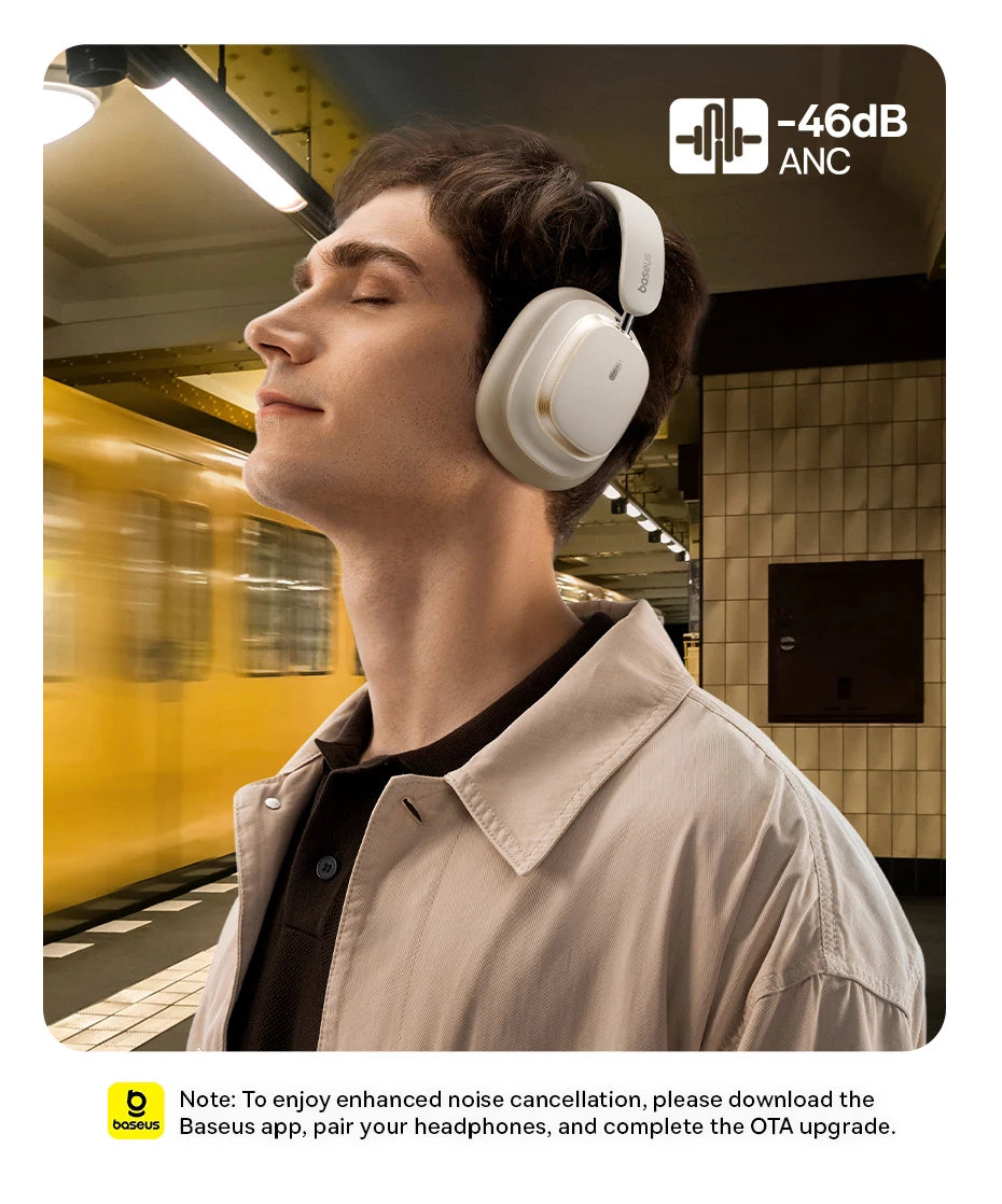 Baseus Bowie H1s Wireless Noise-Canceling Headphones