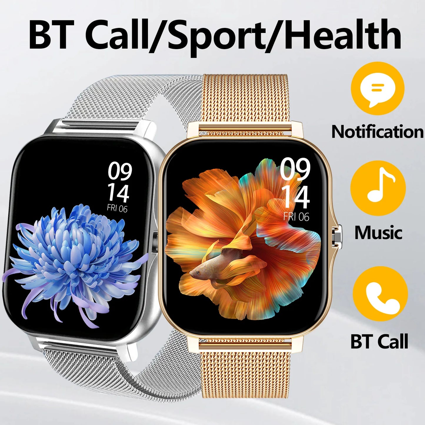 Wireless Calling Smartwatch with Sport Mode