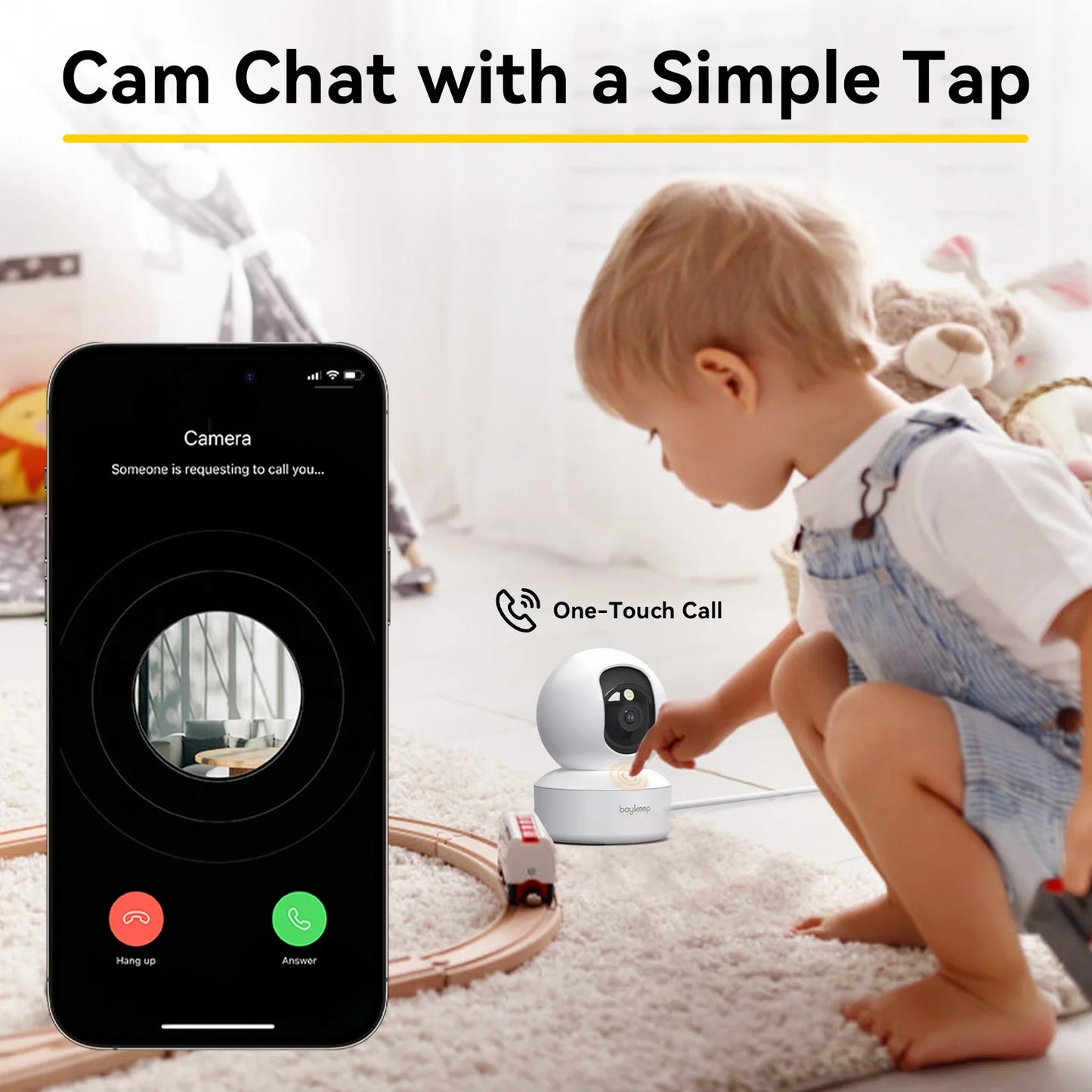 BoyKeep 3MP Smart WiFi Baby Monitor Camera