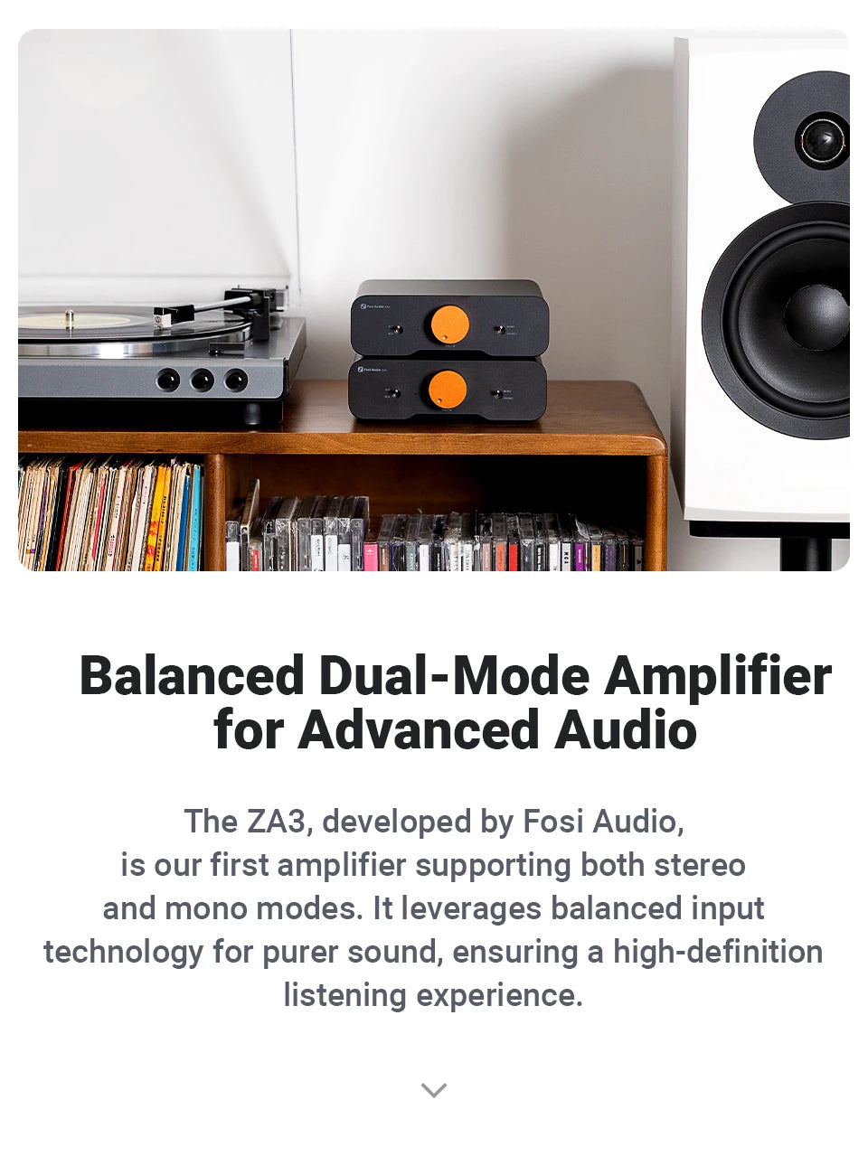 Fosi ZA3 Stereo HiFi Power Amp