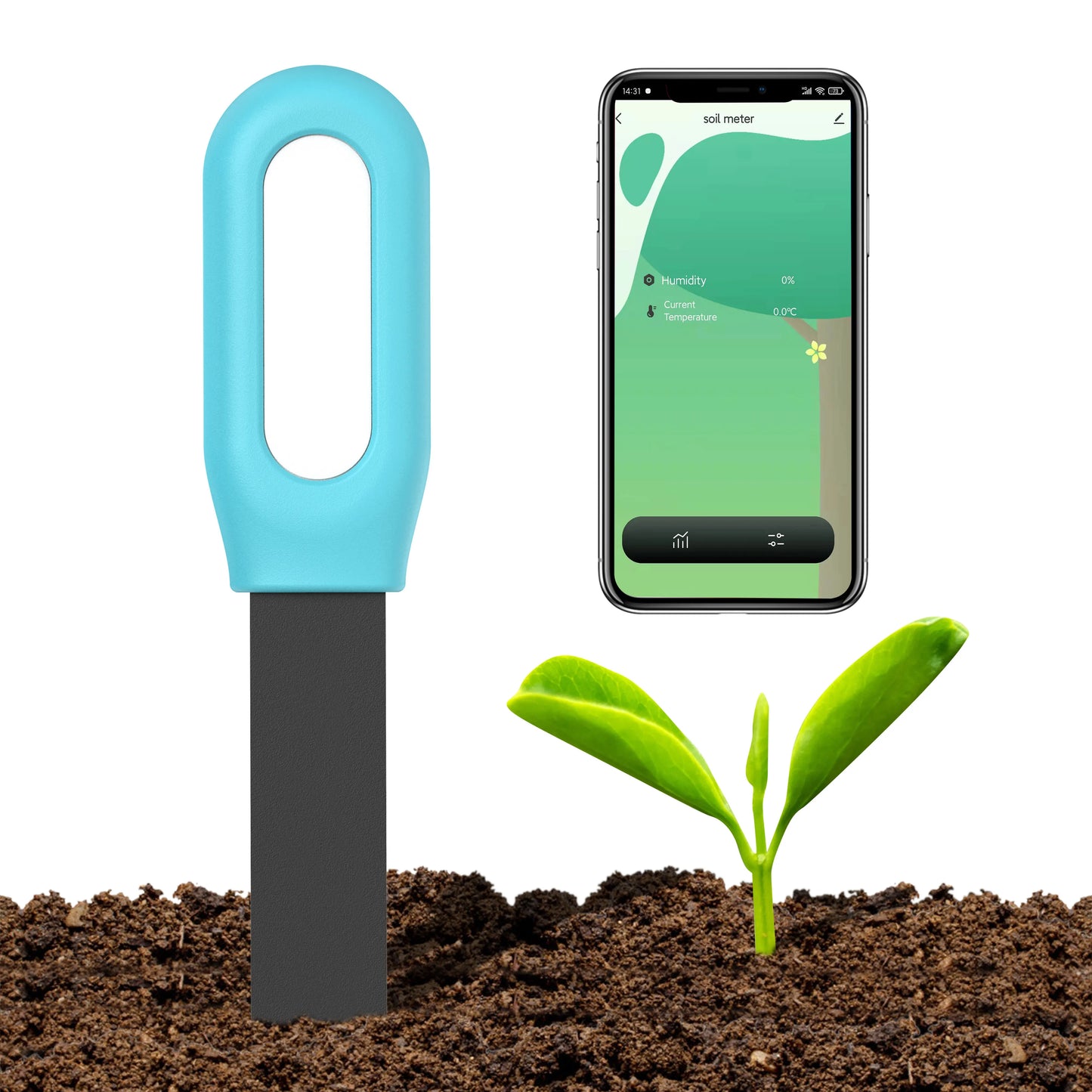Haozee Tuya Zigbee Soil Moisture & Temp Sensor