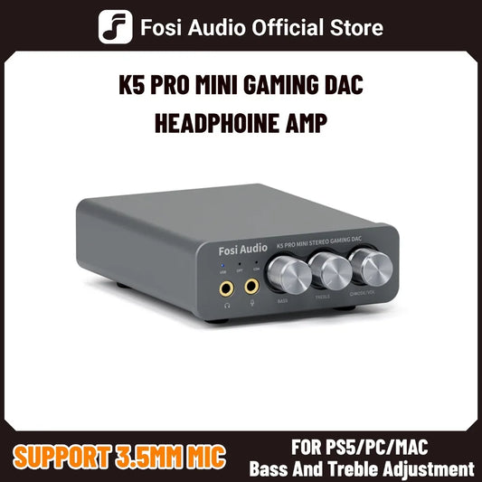 Fosi Audio K5 PRO USB Gaming DAC & Amp