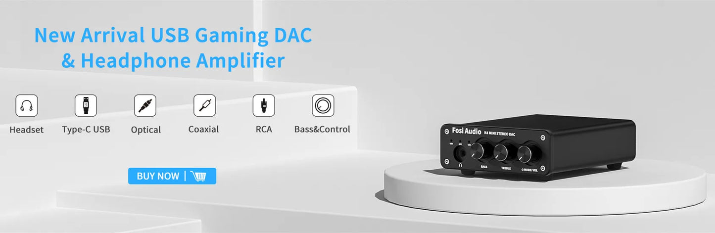 Fosi Mini USB DAC & Headphone Amp