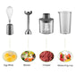 MIUI 4-in-1 Hand Blender – 1000W Immersion Stick Mixer with Beaker, Processor & Whisk