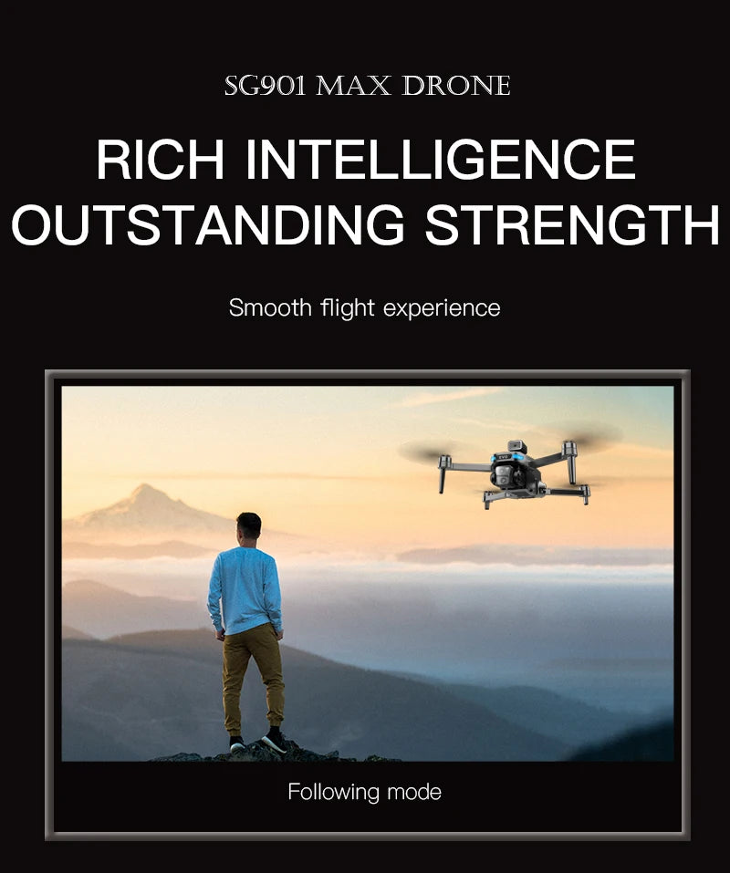 Mini Drone Professional GPS HD Camera Drones 5G WIFI FPV Video 4k UAV 4.5 inch large screen remote control RC Dron SG109 PRO MAX