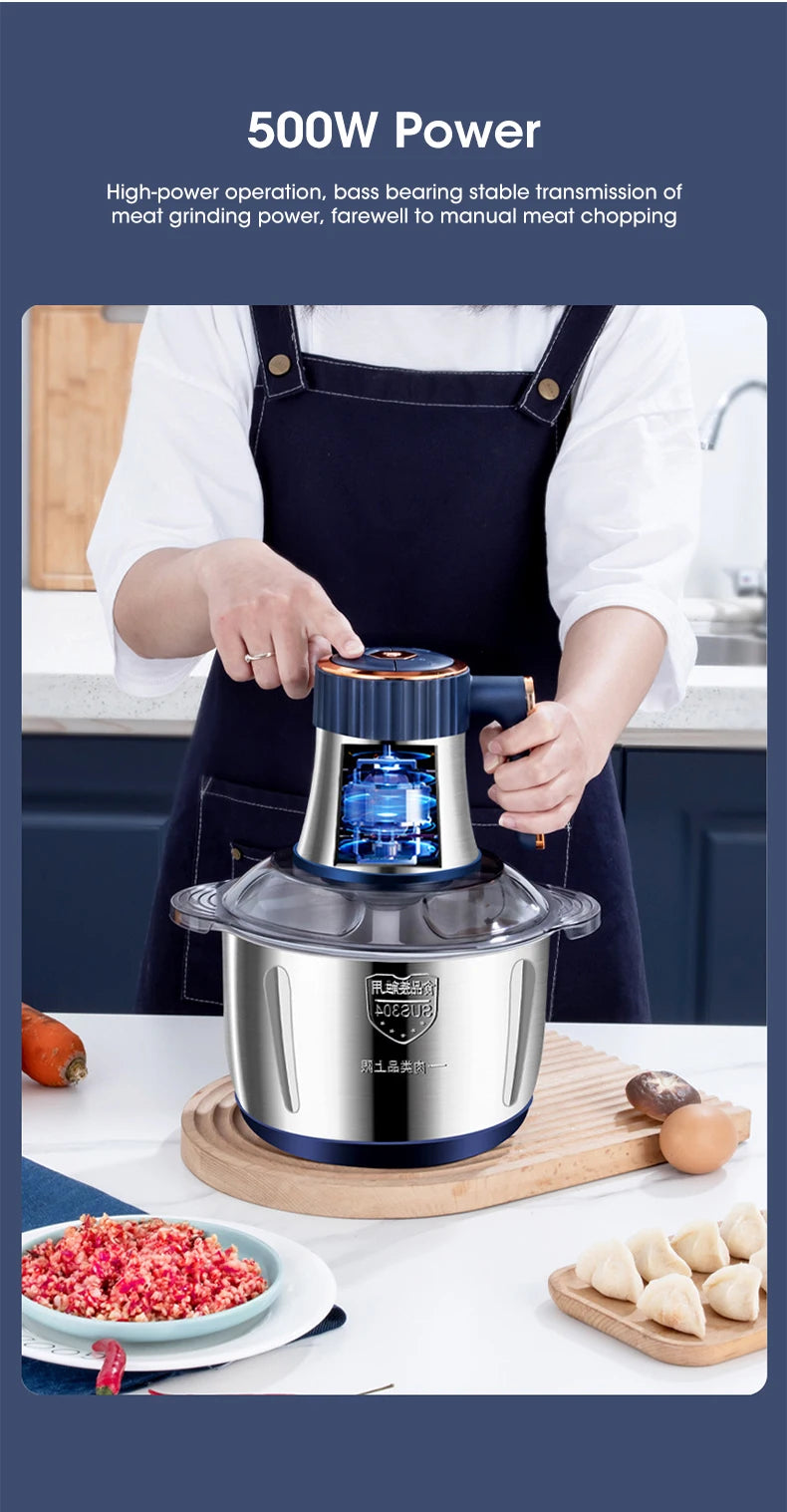 5L Electric Meat Grinder & Food Chopper