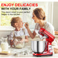BioloMix 6L Stand Mixer – 1200W, 6-Speed Kitchen Mixer with Whisk, Dough Hook & Blender