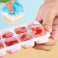 Silicone Ice Cube Tray with Lid – 14 Square Cubes