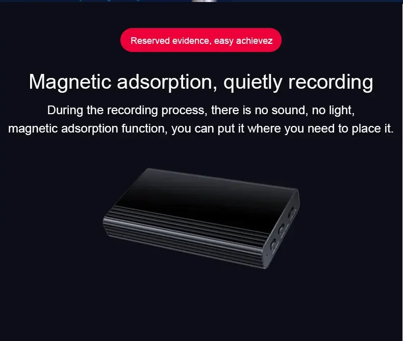 2500mAh Voice-Activated Digital Recorder