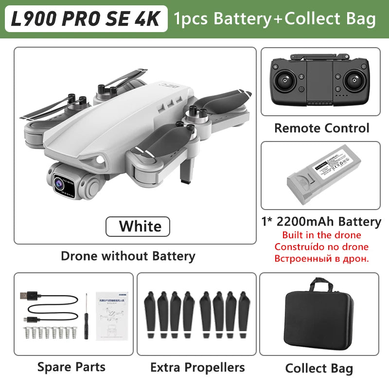 🚁 LYZRC L900 PRO GPS Drone – 4K HD Dual Camera | Foldable 5G WiFi FPV Quadcopter
