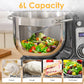 BioloMix 6L Stand Mixer – 1200W, 6-Speed Kitchen Mixer with Whisk, Dough Hook & Blender