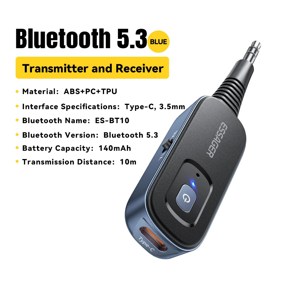 Essager 2-in-1 Bluetooth 5.1 Audio Adapter