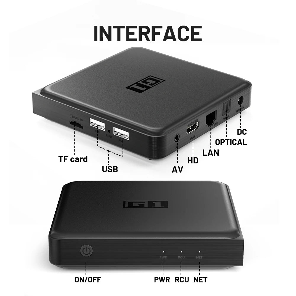 📺 KINHANK G1 Android TV Box – 4K UHD Streaming Media Device with Dolby Vision & WiFi 6