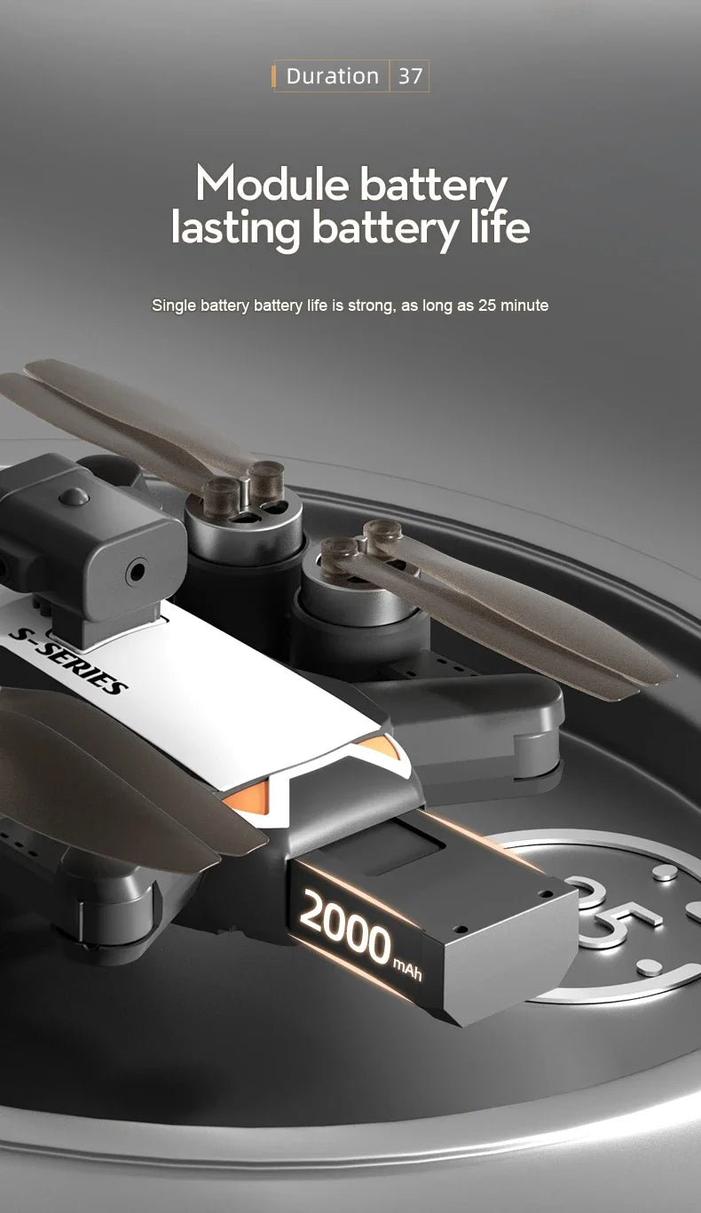 🚁 S2S Mini Drone – 4K/8K HD Camera | Foldable RC Quadcopter with Obstacle Avoidance