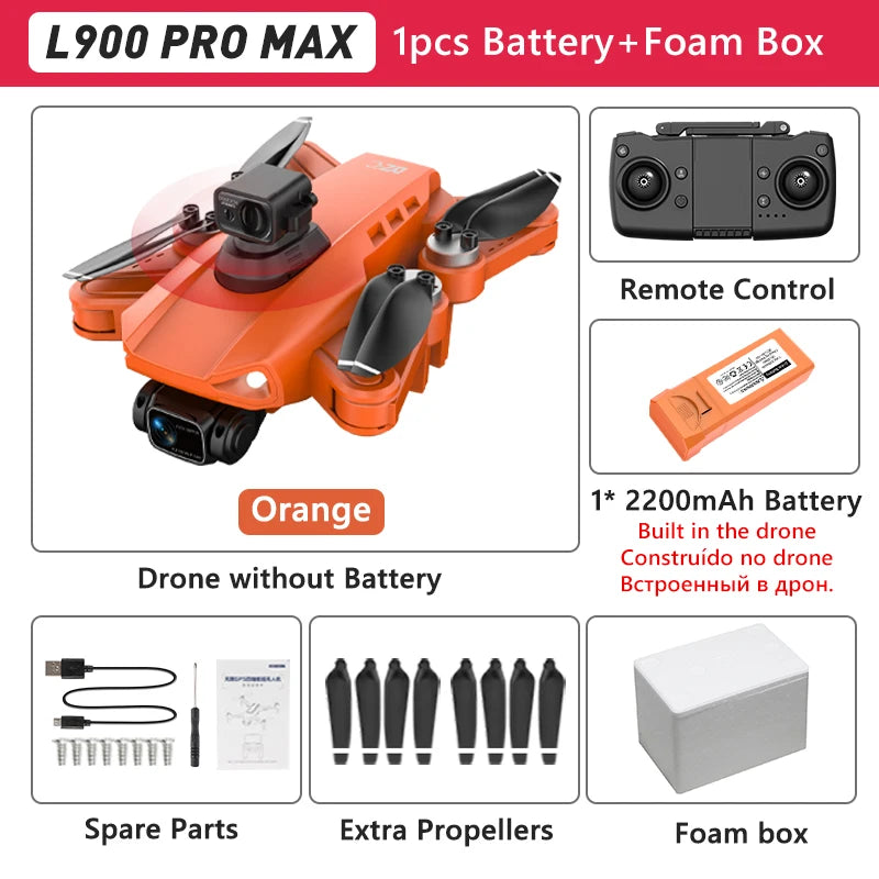 🚁 LYZRC L900 PRO GPS Drone – 4K HD Dual Camera | Foldable 5G WiFi FPV Quadcopter