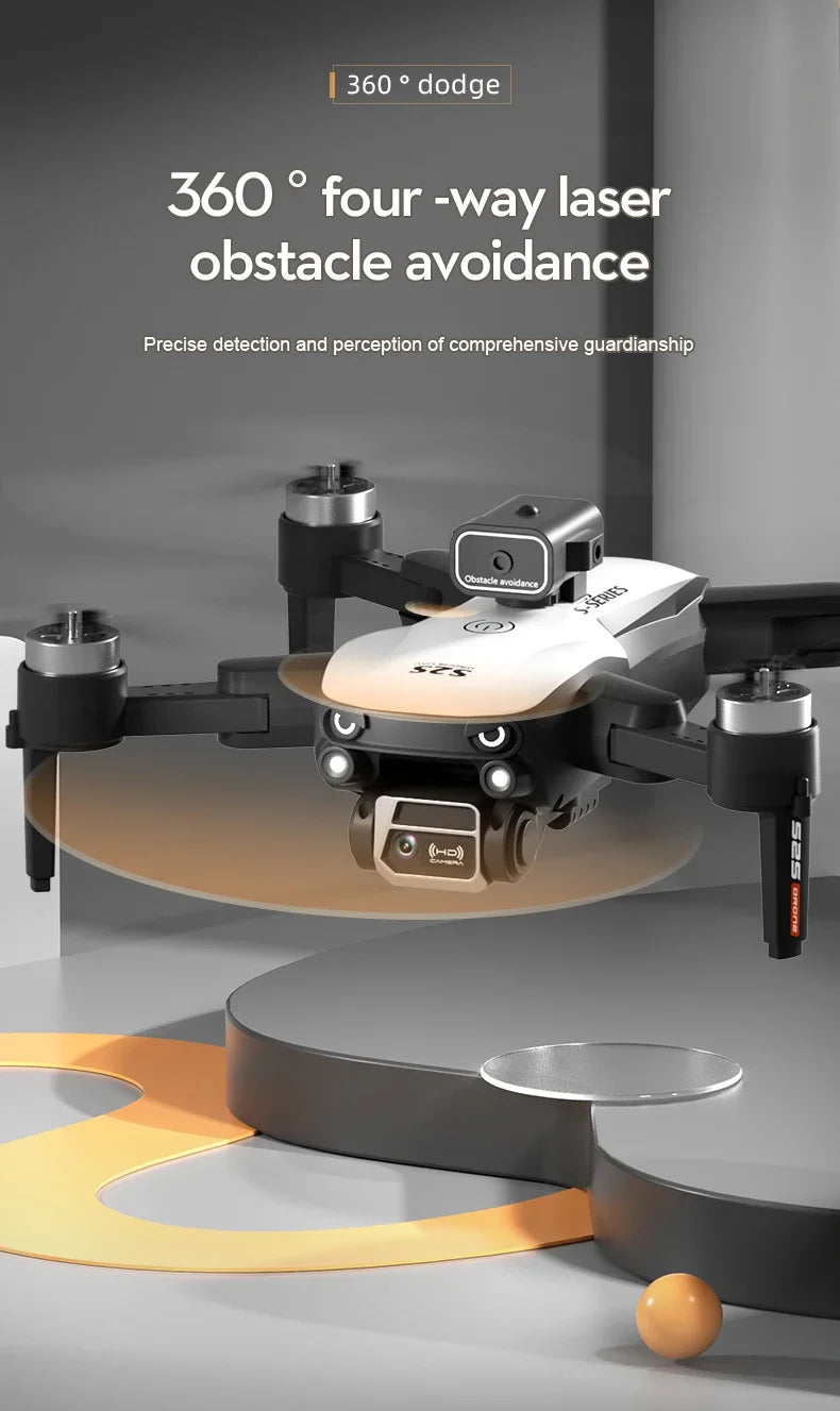🚁 S2S Mini Drone – 4K/8K HD Camera | Foldable RC Quadcopter with Obstacle Avoidance