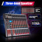 8-Channel Bluetooth Audio Mixer Console
