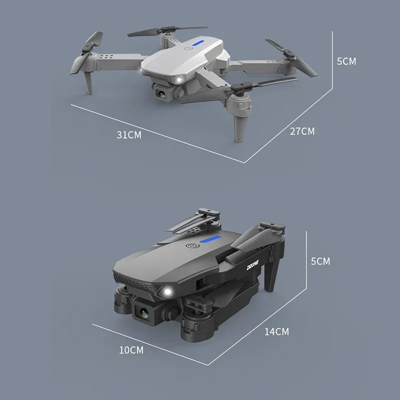E88 Pro 4K Dual Camera Foldable RC Drone