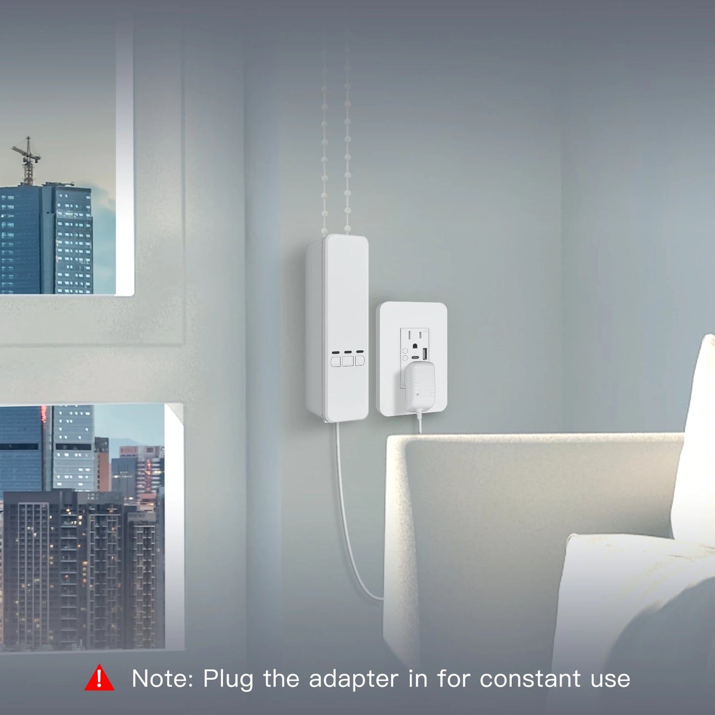 MOES Tuya WiFi Smart Motor Electric Chain Roller Blinds Shade Shutter Drive RF Remote Kit Smart Life App via Alexa/Google Info Draft