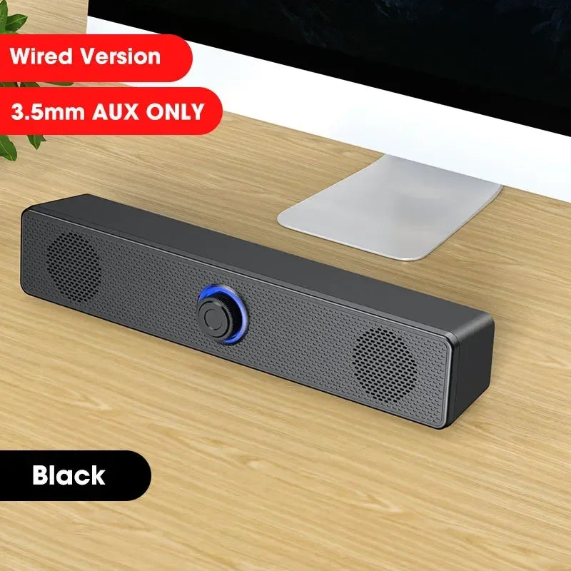 PC Bluetooth Soundbar Speaker – Wired & Wireless