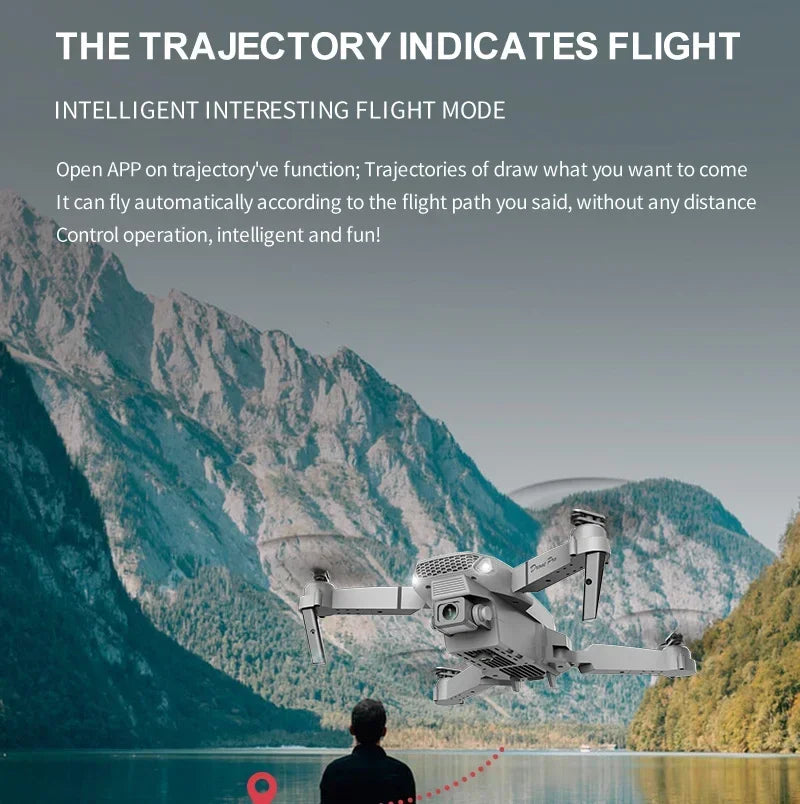 E88 Pro 4K Dual Camera Foldable RC Drone