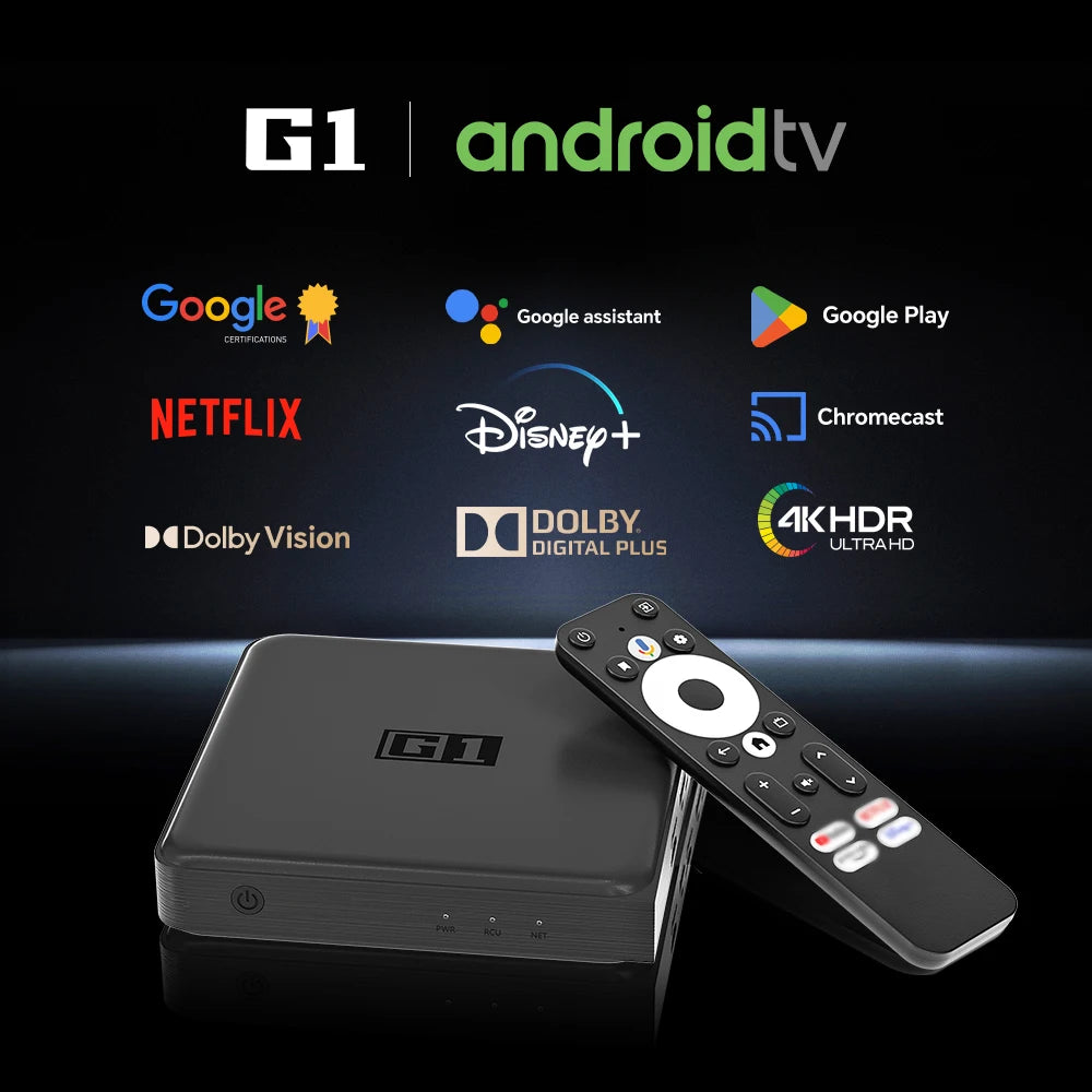 📺 KINHANK G1 Android TV Box – 4K UHD Streaming Media Device with Dolby Vision & WiFi 6