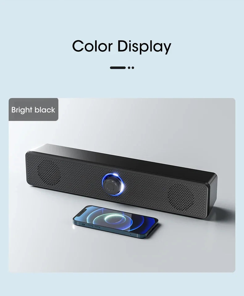 PC Bluetooth Soundbar Speaker – Wired & Wireless